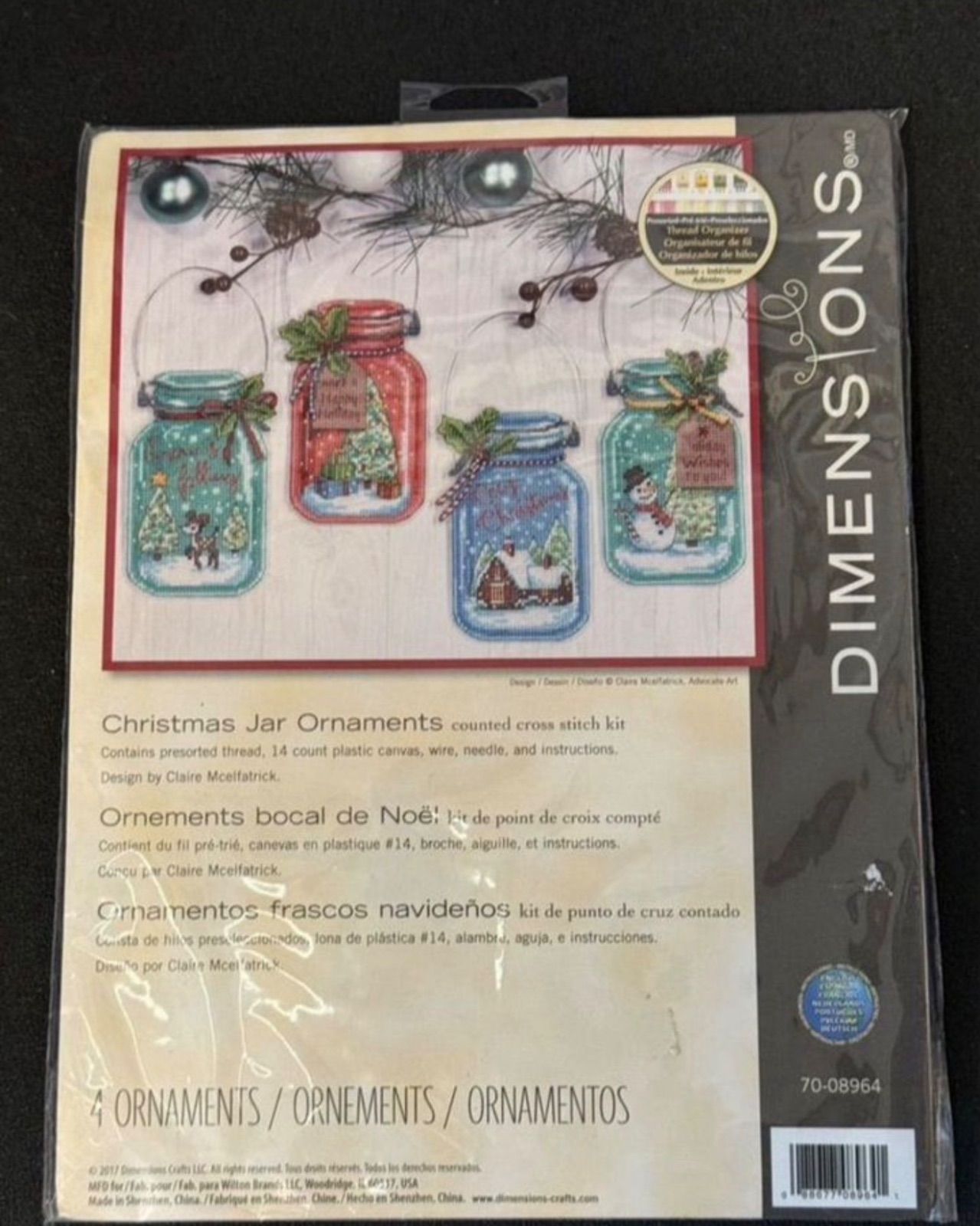 Christmas jar  ornaments