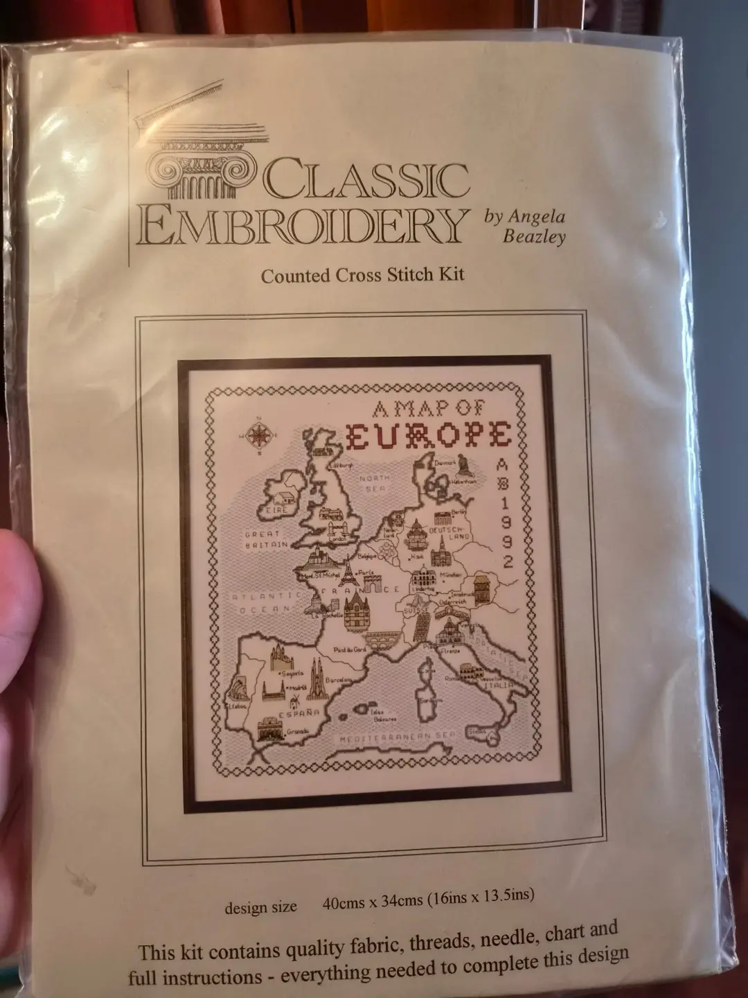 Classic Embroidery Map of Europe — схемы и наборы