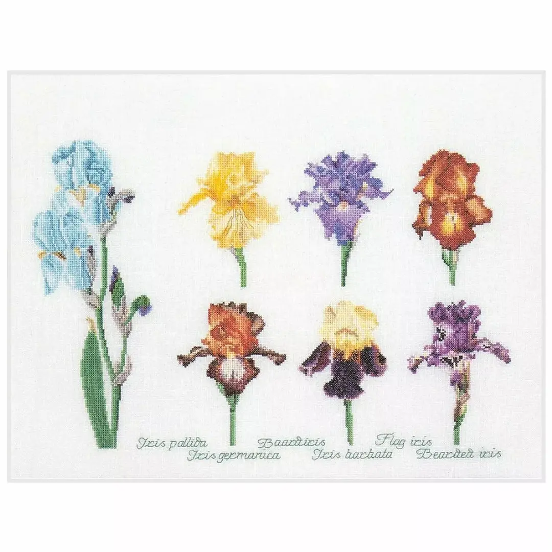 Thea Gouverneur Ирисы (Iris Panel) #3051 — схемы и наборы