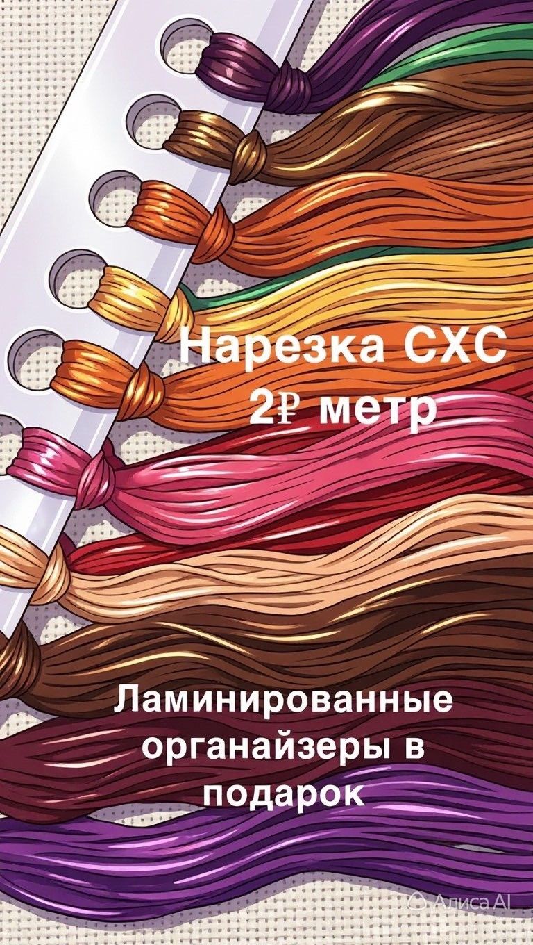 Нарезка мулине СХС