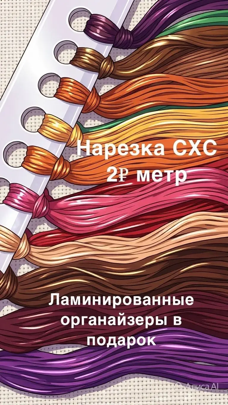 СХС Нарезка мулине СХС — нитки